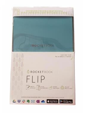 Rocketbook Flip Executive Size 6" x 8.8" Reusable Smart Notepad – New Sealed